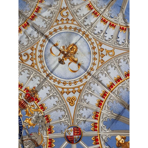 Hermes Silk Scarf British Heraldry Design by Rybal - Picture 10 of 10